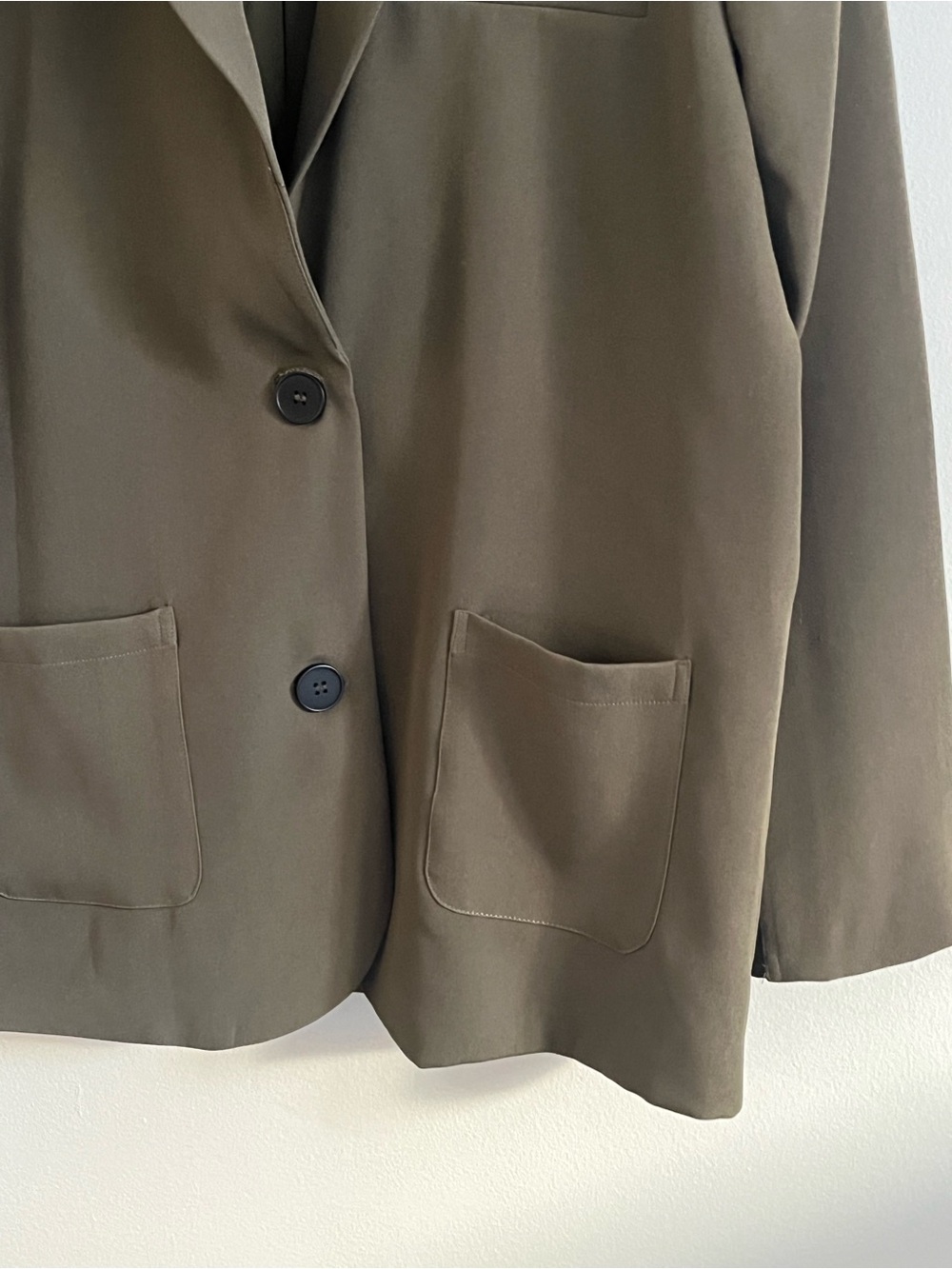 4th & Reckless oversized blazer in khaki Green- Size Small will fit M to L - Picture 8 of 13